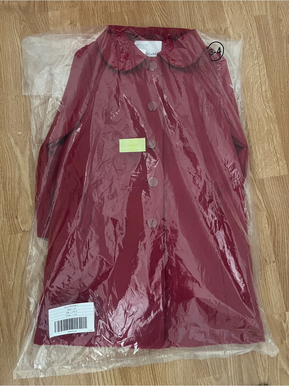 Janie and Jack - red bow coat- NWT